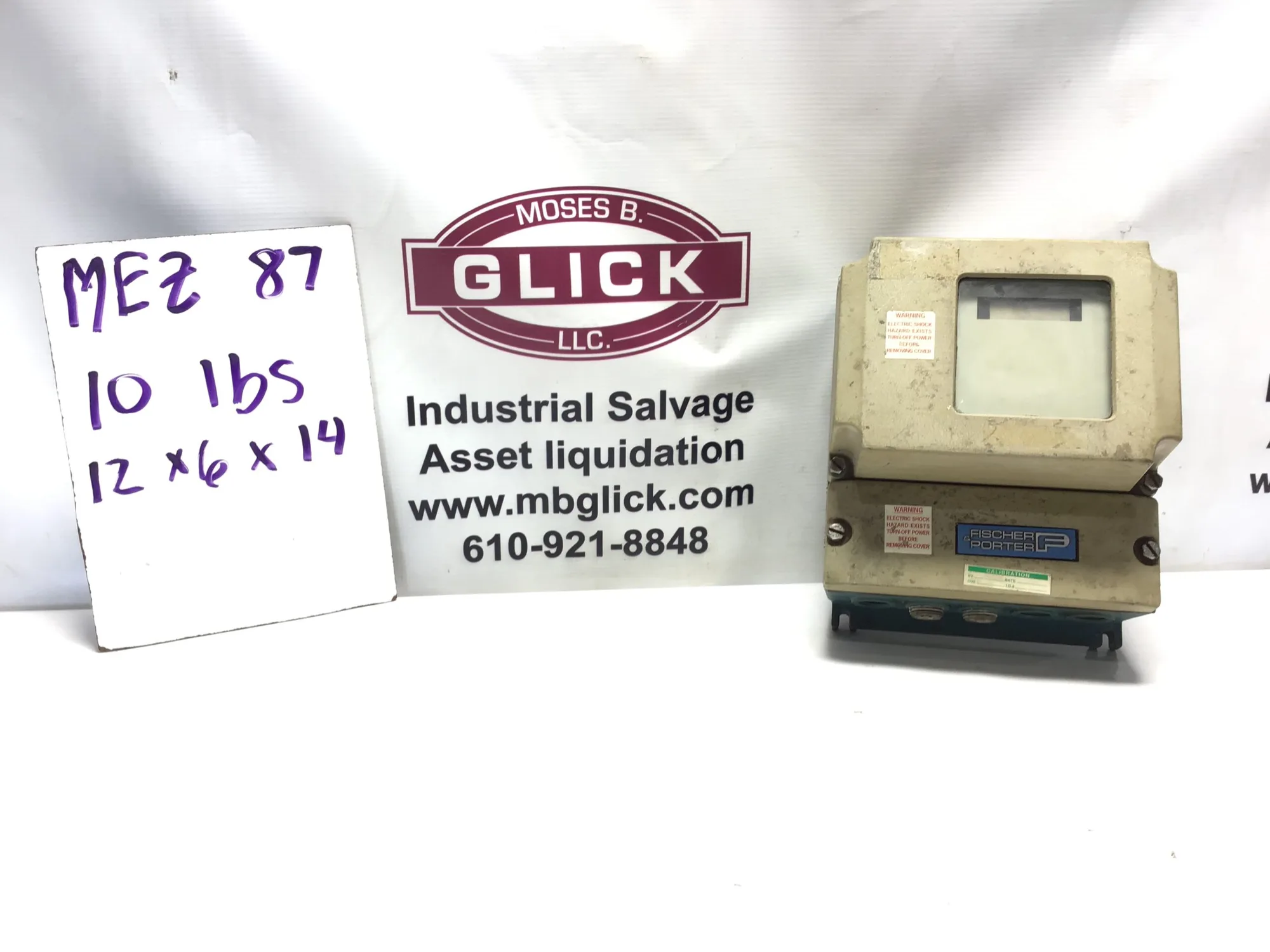 FISHER PORTER MAG-YM 50XM13BBAD10AAGC222 MAGNETIC FLOWMETER SIGNAL CONVERTER