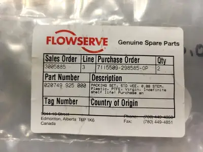 NEW FLOWSERVE 020749.925.000