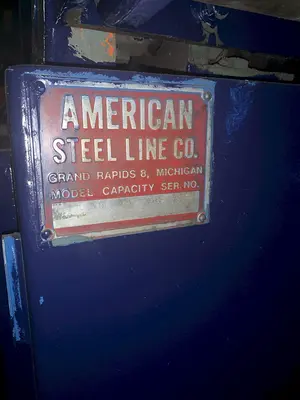 36" X 18 GAUGE AMERICAN STEEL LINE 5  ROLL STRAIGHTENER STOCK #11424
