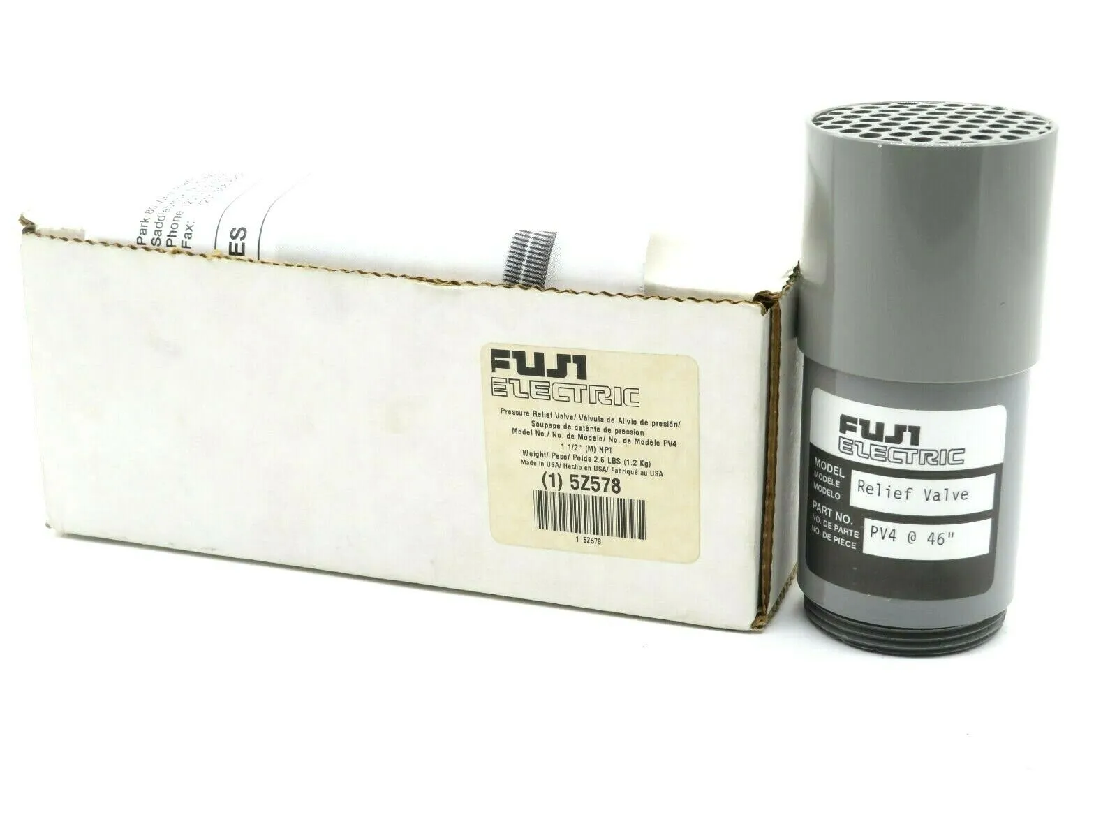 NEW FUJI ELECTRIC 5Z578 PRESSURE RELIEF VALVE PV4 @ 46"