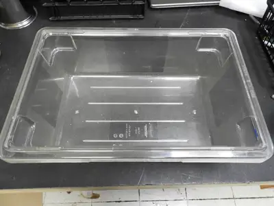 Used Rubbermaid Used Rubbermaid Clear Polycarbonate Food Storage Box 18" x 12" x 6 - 3.5 Gallons Food Storage & Transportation Illinois US | Falcon Restaurant Supply #1376578