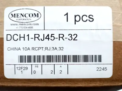 New | in-Stock Mencom DCH1-RJ45-R-32 Electrical Fittings Michigan US | Maverick Industrial Sales #1454068