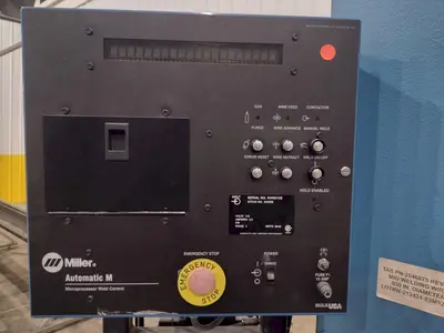 12" ITW WELDING AUTOMATION LATHE, WITH MILLER WELD CONTROLLER & MILLER XMT 304 SERIES ARC WELDER: YOBRO #24402