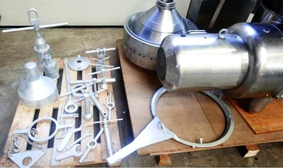 Westfalia SAKP 20036 hermetic clarifier centrifuge, 316SS.