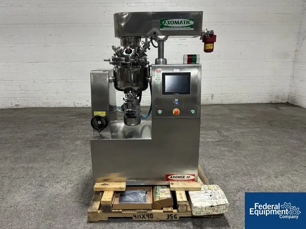 USED Axomatic SrI 10 Liter Axomatic Vacuum Homogenizing Mixer, Model AxoMIX10, 316 S/S