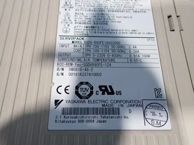 New | in-Stock YASKAWA ELECTRIC SGDVR90FE1A002000 Servo Drives Ohio US | HGR 24 #797577