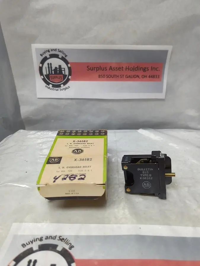 New | in-Stock ALLEN-BRADLEY X-36182 Miscellaneous Equipment (Electrical & Power) Ohio US | Surplus Asset Holdings #1209116