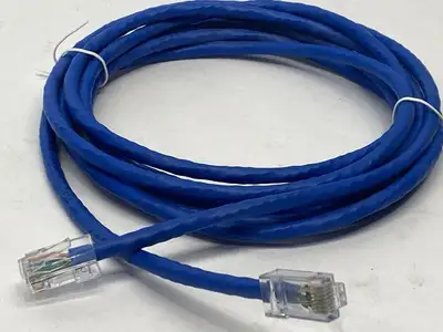 556-110-010 | Legrand  Q-Series Patch Cords CAT6 Non-Booted Blue 10ft LOT OF 4 - Open box