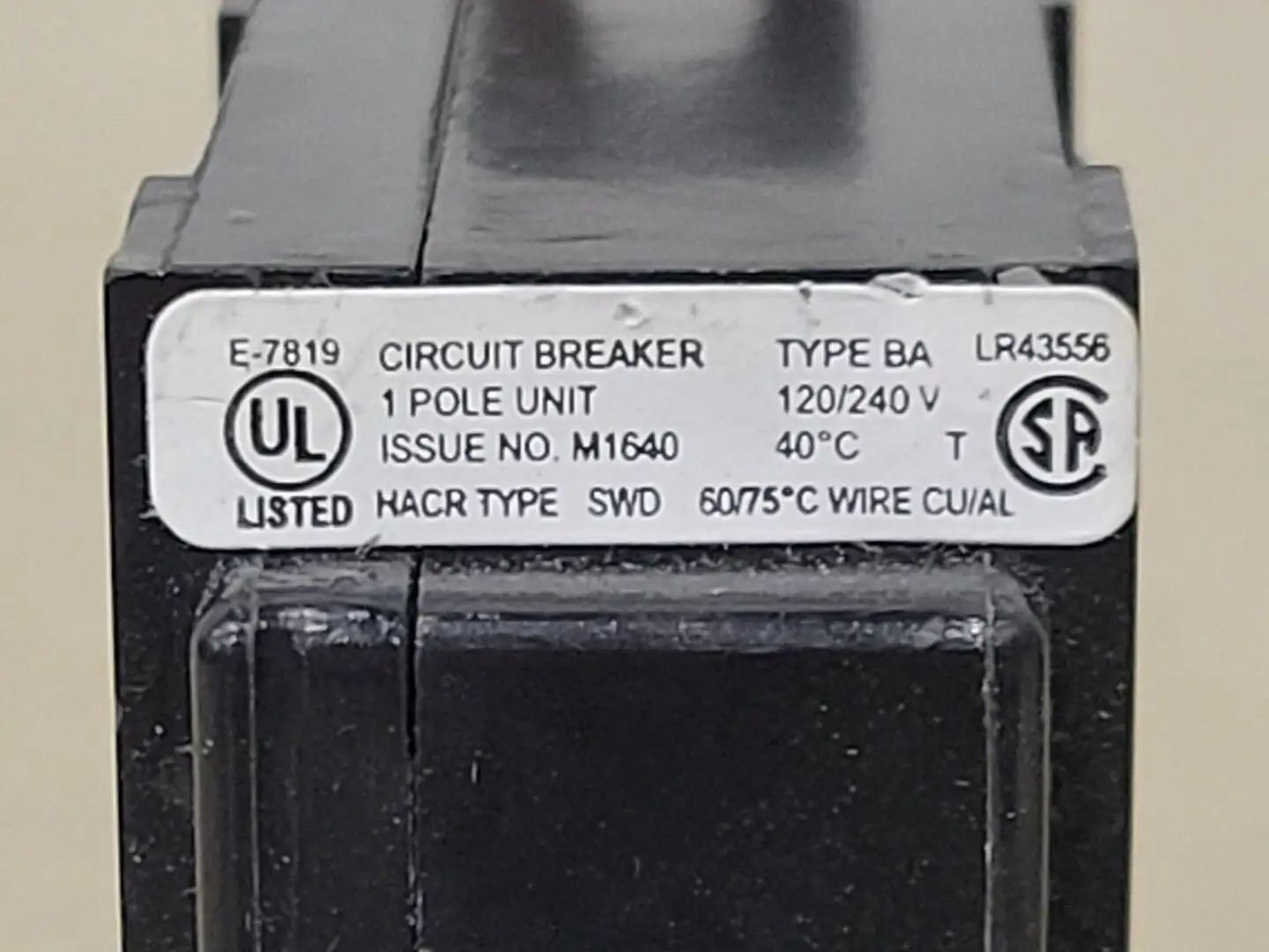 USED CUTLER-HAMMER BA115