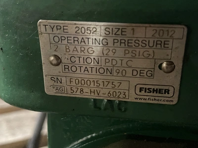 Fisher 3" V300  V-Ball Control Valve