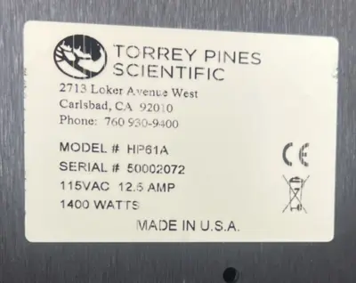 Torrey Pines Scientific HP61A Magnetic Stirrers & Hotplate Stirrers | ANACAPA EQUIPMENT BROKERS, INC (7)