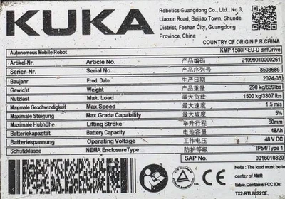 Used 2024 KUKA KMP1500 Robots Indiana US | Machine Solutions, LLC #1714710