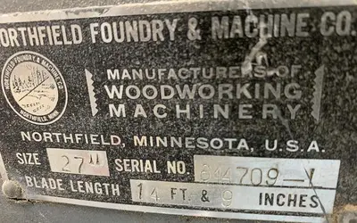 NORTHFIELD 27" BANDSAW