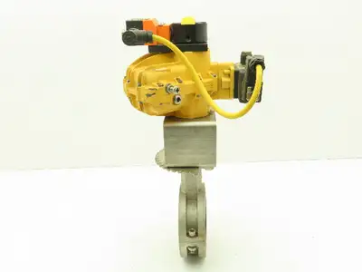 ABZ 909 Stainless 3" Butterfly Valve with Kinetrol Solenoid Actuator 120V