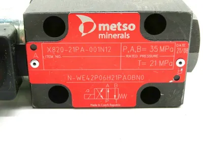 NEW METSO MINERALS X820-21PA-001N12 HYDRAULIC VALVE X82021PA001N12