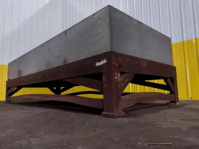 10' x 4' X 16" PRECISION GRANITE SURFACE PLATE W/ TABLE STAND: STOCK #19003