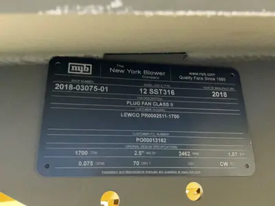 Used 2017 LEWCO NSCVB05EVD249612 Heat Treating Units Ohio US | HGR 24 #1520010