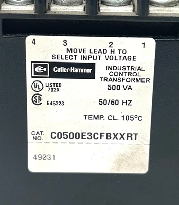 USED CUTLER-HAMMER C0500E3CFBXXRT