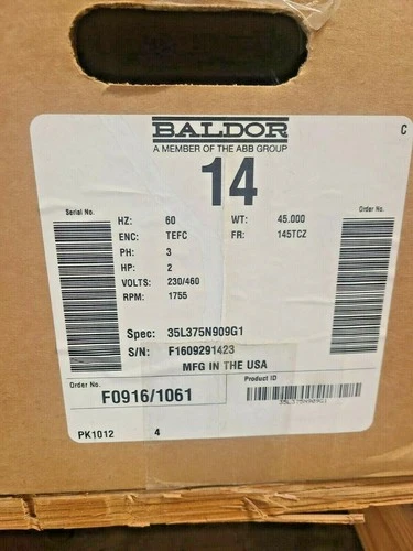 Used Baldor Motor Motors (misc) California US | Amiron Machinery #725864