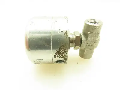 Parker 2F-V4L0-11AD-SS Series Pneumatic Inline Needle Valve 316 SS Air 1/8" Port