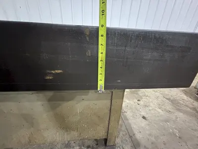 36" X 72" X 9" THICK BLACK GRANITE SURFACE PLATE WITH STAND: STOCK #23490