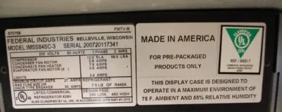 Used _UNKNOWN_ NUMBER: Display Refrigerators Michigan US | Grocery Equipment Sales #1304863