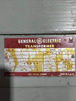 NEW General Electric 9T25B9704