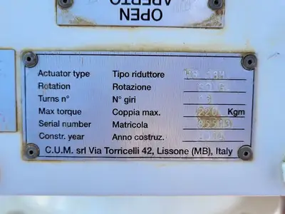 USED TY VALVE CORPORATION TR3