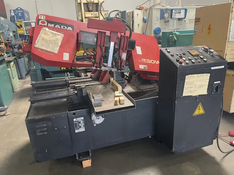 Used 2012 AMADA HA-250W Horizontal Band Saws California US | Wheeler Machinery Sales #1085702