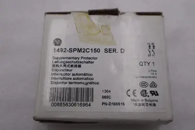 NEW ALLEN BRADLEY 1492-SPM2C200 SER. D 277VAC 20A NSMP STOCK H678A