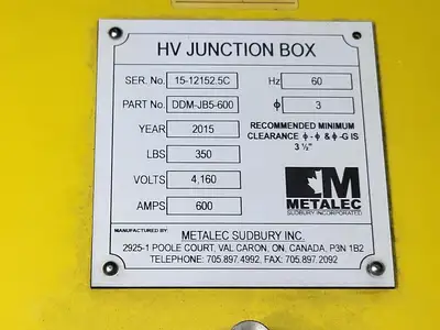USED 2015 METALEC DDMJB5-600