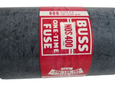 NEW BUSSMAN NOS-400 ONE TIME FUSE 600V NOS400