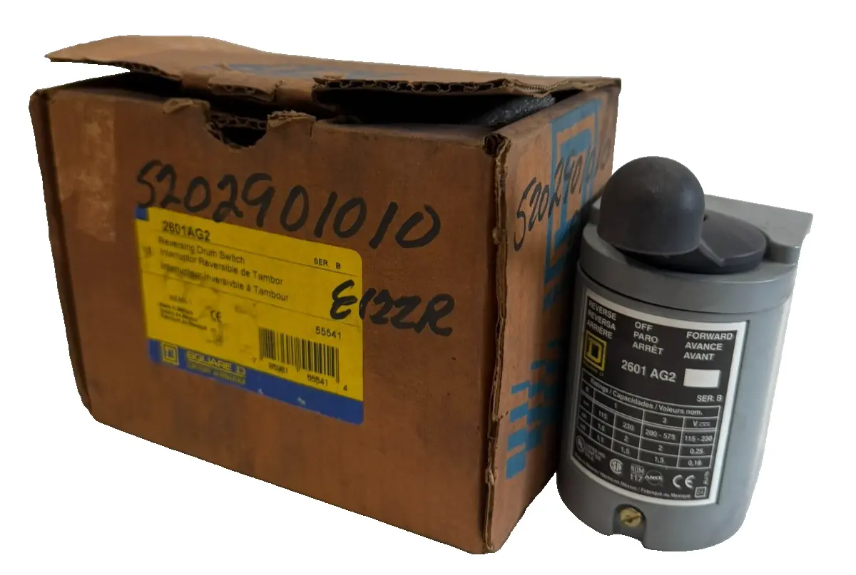 NEW SQUARE D 2601AG2 REVERSING DRUM SWITCH SER. B