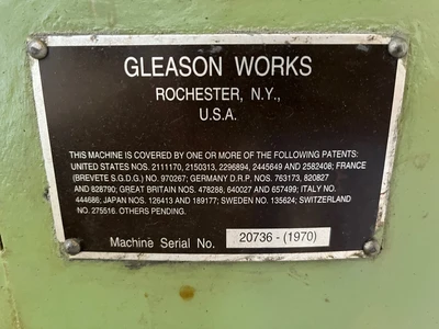 GLEASON D-15S Bevel Gear Generators | Mohawk Machinery (4)