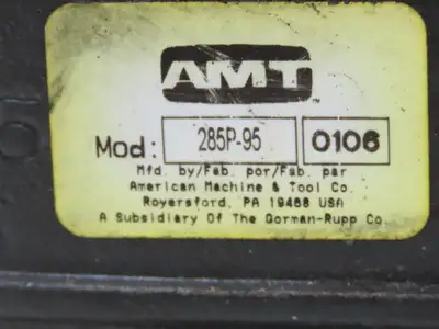 AMT 285P-95 Self-Priming Centrifugal Pump 65gpm 3/4Hp 230/460V 3PH 1.25" NPT