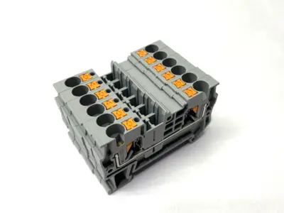 USED PHOENIX CONTACT FEED-THROUGH TERMINAL BLOCK 3211757 LOT OF 6