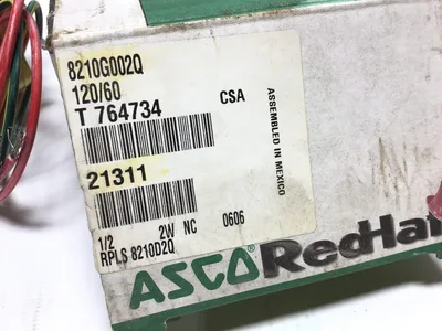 ASCO 8210G002Q Red Hat Solenoid Valve 1/2″ NPT 15.1 Watts