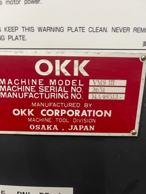 2006 OKK VM-5III Vertical Machining Centers | PM Machines (14)