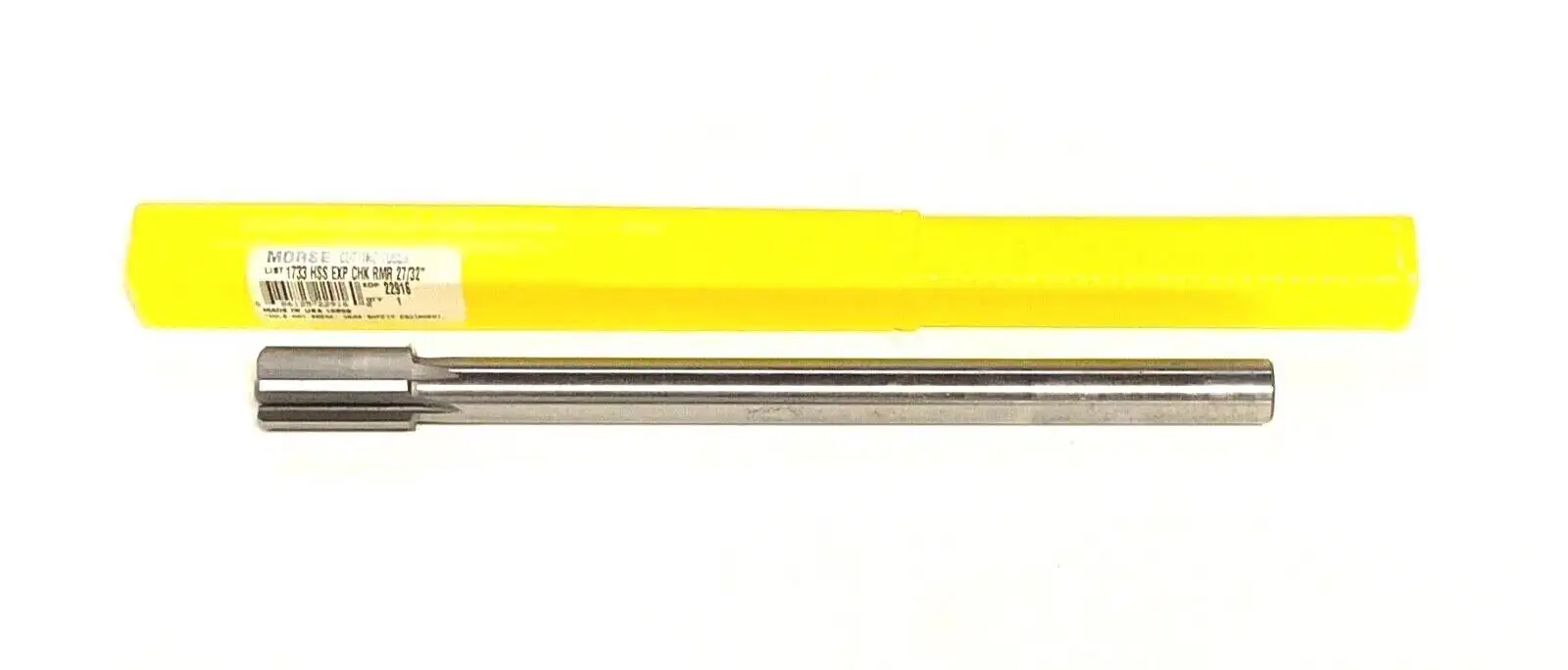 Morse 27/32" Expansion Chucking Reamer HSS Straight Shank USA Made 22916