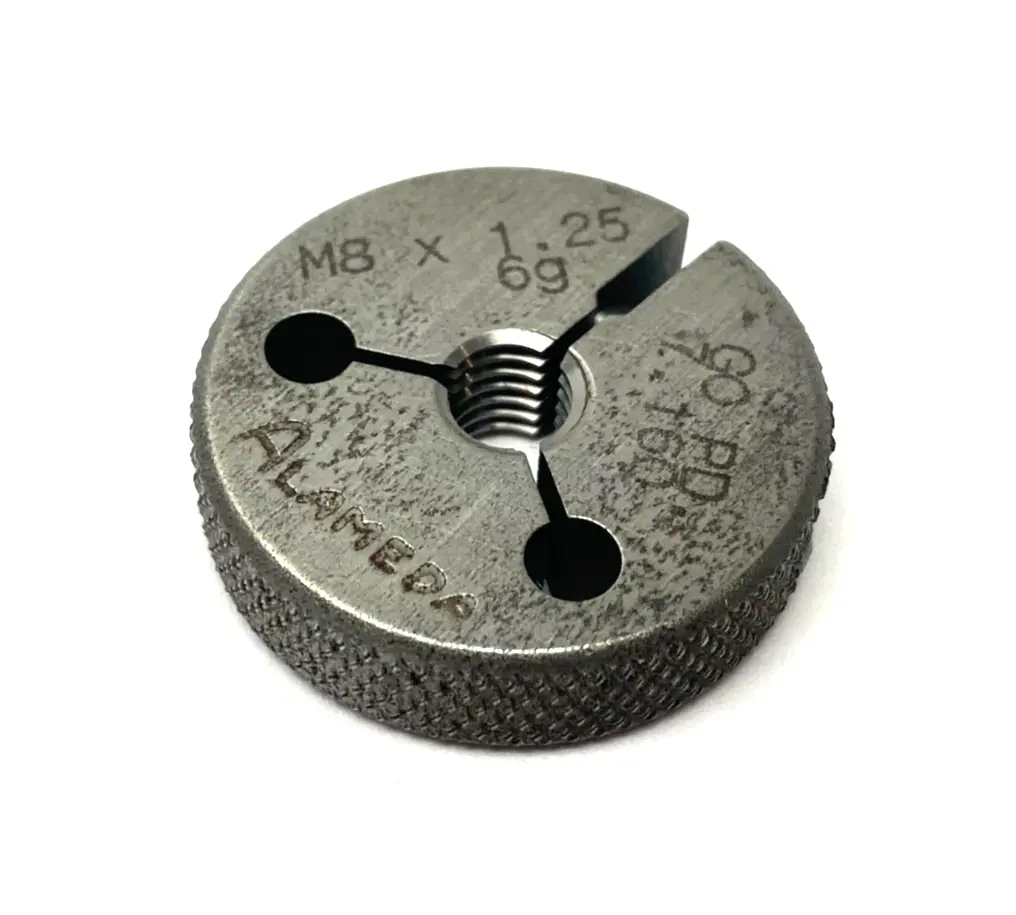USED ALAMEDA M8 X 1.25-6G THREADED RING GAUGE GO PD 7.160