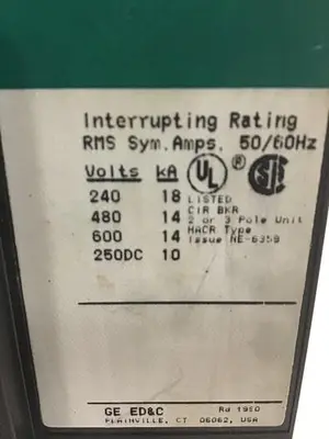 USED GE TED136050 / DISCONNECT
