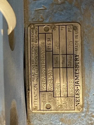 12" DN300 Neles Jamesbury V-Ball Valve Air Operated Stainless