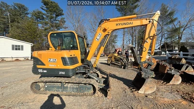 Used 2024 HYUNDAI ROBEX 55-9A Crawler Excavators - Mini North Carolina US | National Equipment Dealers #1422242