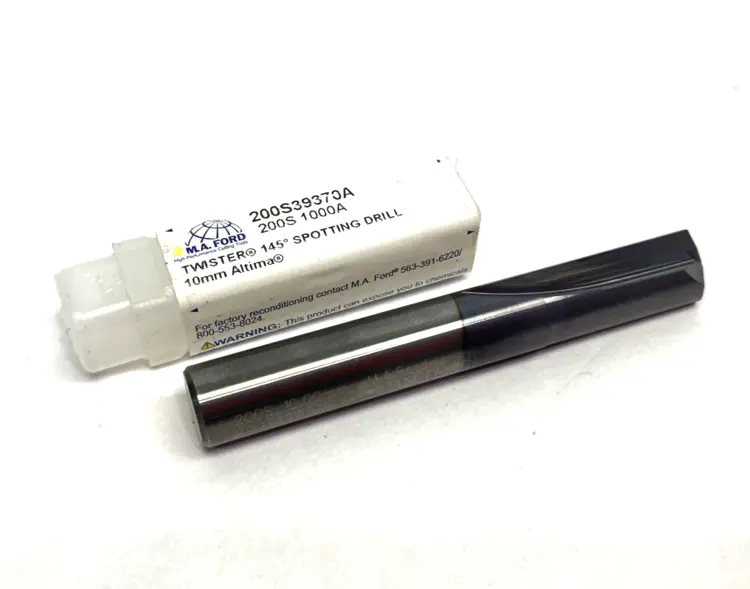 Used M.A. FORD TWISTER® 145° SPOTTING DRILL 10MMX25X70 ALTIMA® EDP: 20647 Drills Michigan US | Maverick Industrial Sales #1092963