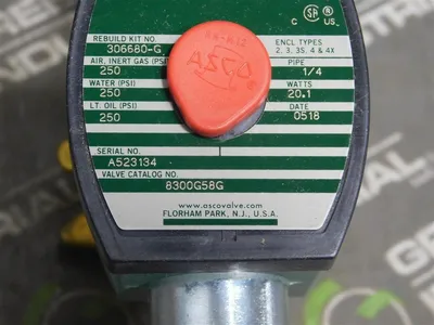 ASCO 8300G58G Red Hat Solenoid Switch 250 PSI 1/4 Pipe 20.1 Watts New