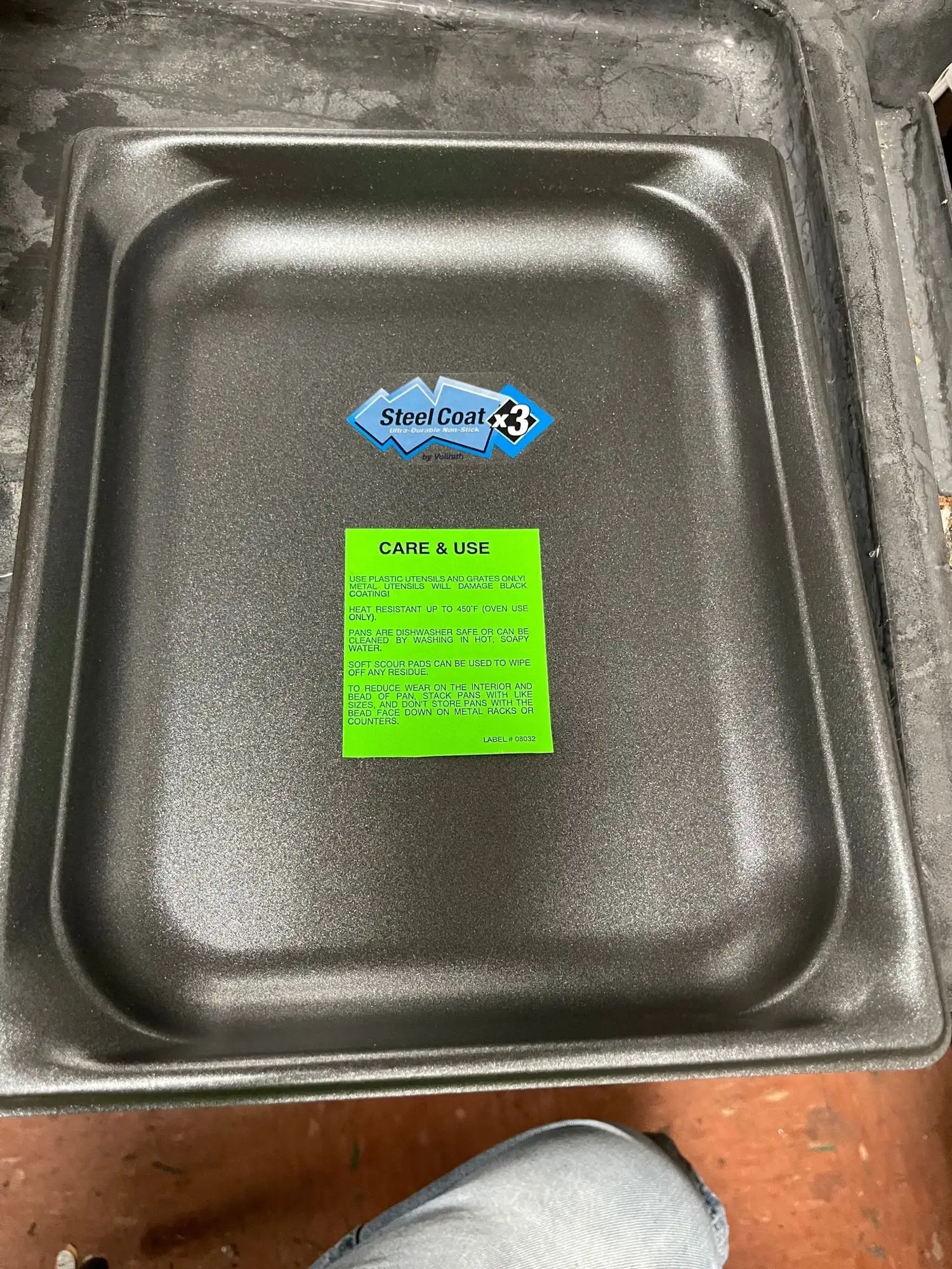 New | in-Stock VollRath New Vollrath 90217 Stainless Super Pan 3 - 1/2 Size 1 1/2" Deep SteelCoat x3 Non-Stick Pan Steam Pans Illinois US | Falcon Restaurant Supply #1375846