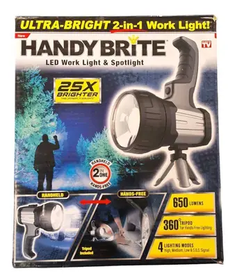 HANDY BRITE  | Handy Brite 650 Lm LED Battery Handheld Work Light with Tripod