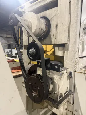 48” WIDE x 30 HP MECHANICAL IN-LINE COIL PRESS & SHEAR WITH PLC VARIABLE SPEED DRIVE: STOCK #22968