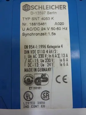 USED SCHLEICHER SNT 4053 K