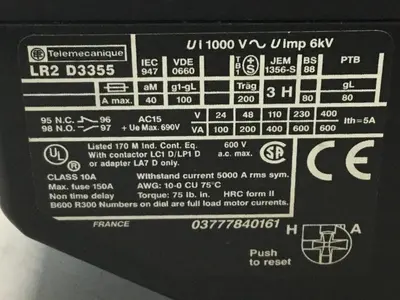 USED TELEMECANIQUE LR2D3355